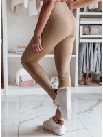Dámské žebrované legíny camel Dstreet model 21970576 - FashionStreet
