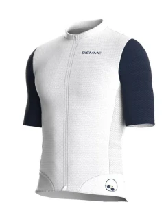 model 21851025 Tričko bílé tmavě modré S - Biemme