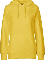 Neutral O 83101 Dámska mikina s kapucňou z bio bavlny 77.8311 yellow