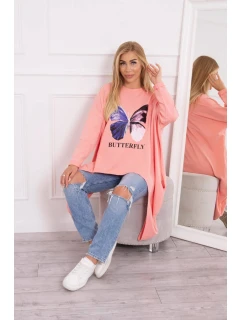 Marhuľová blúzka s potlačou