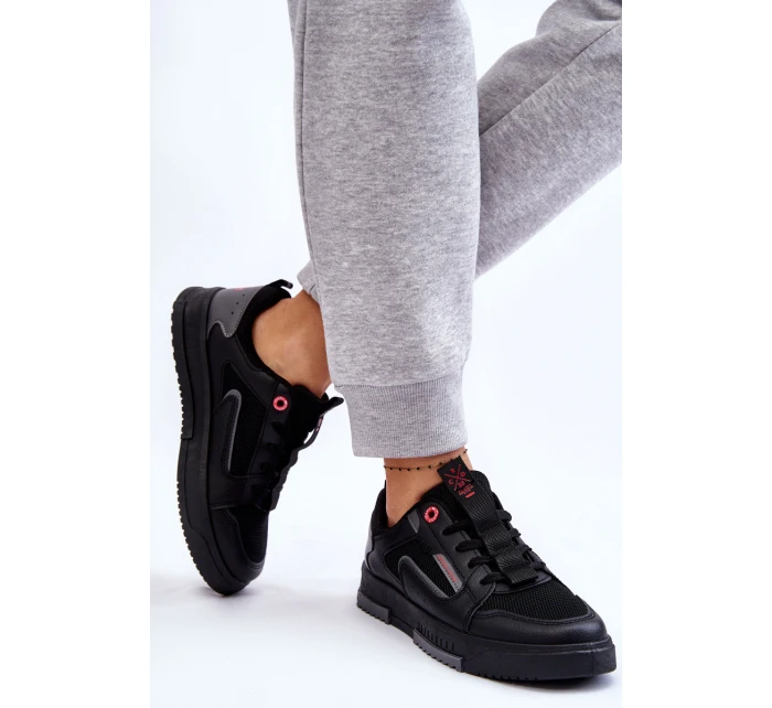 Damskie Niskie Sneakersy Cross Jeans LL2R4012C Czarne