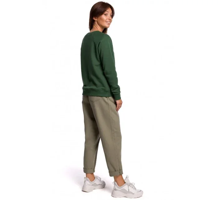 B167 Sveter s prednou potlačou - zelená tráva B167 Sveter s prednou potlačou - zelená tráva