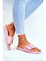 Dámské elegantní pantofle Big Star - růžové