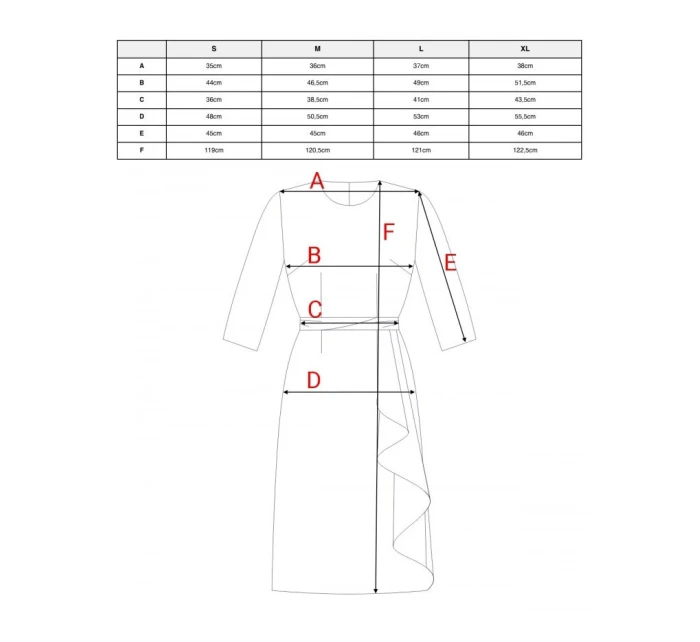 Dámské šaty s volánkem   model 22011571 - STYLOVE