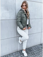Dámská prošívaná bunda tmavě šedá Dstreet model 21971032 - FashionStreet