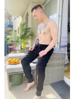 Pánske teplákové nohavice De Lafense 623 Pánske teplákové nohavice De Lafense 623