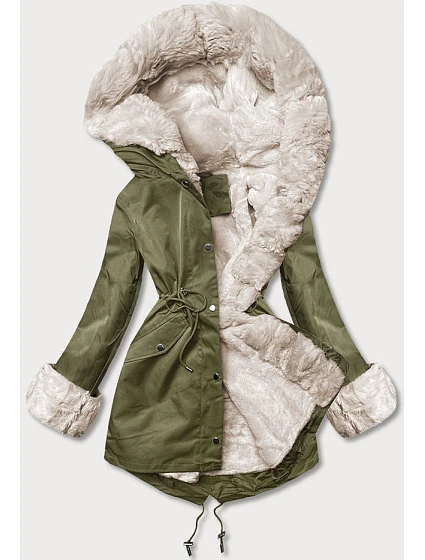 Parka s kožušinovou podšívkou army (5M763-136) Parka s kožušinovou podšívkou army (5M763-136)