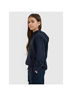 Bluza dresowa rozpinana z kapturem dziewczęca 4F 4FJWMM00TSWSF1861-31S