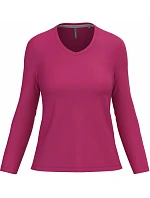 Kariban K 382 Dámske tričko s výstrihom do V a dlhými rukávmi 20.K382 fuchsiová Kariban K 382 Dámske tričko s výstrihom do V a dlhými rukávmi 20.K382 fuchsiová