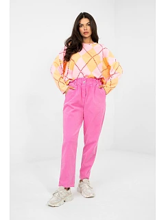 Šnúrové nohavice model 225522 Taliansko Moda