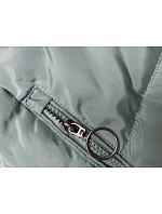 Zimní bunda v mátové barvě s kapucí model 21246049 - LHD Zimní bunda v mátové barvě s kapucí model 21246049 - LHD