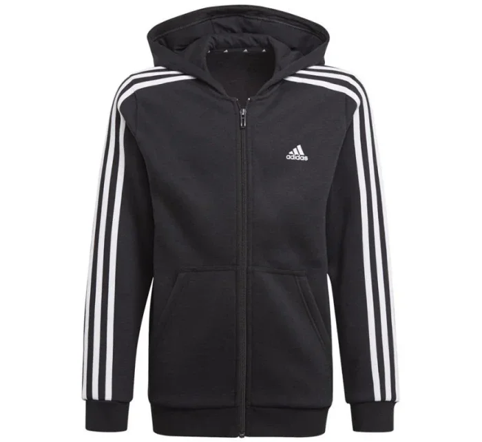 Chlapčenské tričko Essentials 3S Jr Zip GQ8900 - Adidas Chlapčenské tričko Essentials 3S Jr Zip GQ8900 - Adidas