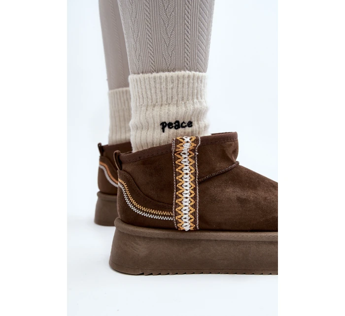 Sněhule na platformě se vzorem tmavě zelené model 21645946 - Boto Sněhule na platformě se vzorem tmavě zelené model 21645946 - Boto