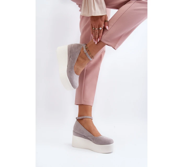 Dámské espadrilky na šedé model 21648491 - Boto Dámské espadrilky na šedé model 21648491 - Boto
