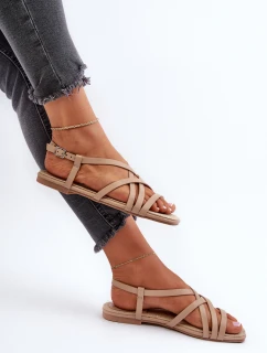 Ploché dámské sandály Big Star model 21653709 Beige - Big Star Shoes