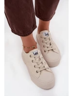 Trampki Damskie Na Platformie LEE ISLA C WOMEN LOW 50253001.35E Beżowe
