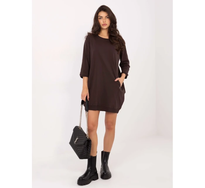 Sukienka RV SK model 21793767 ciemny brązowy - FPrice