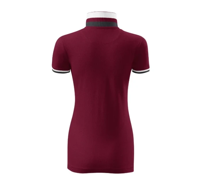 Polokošeľa Collar Up granátová Polokošeľa Collar Up granátová