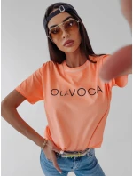 Dámské tričko model 18497203 lososové - Ola Voga