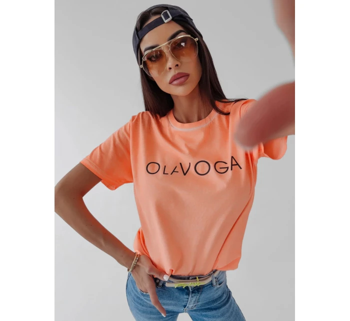 Dámské tričko model 18497203 lososové - Ola Voga