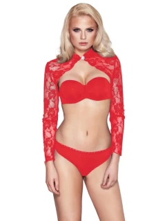 Dámske bolerko Luxuria červená - 7-HEAVEN