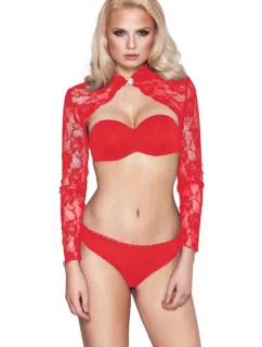 Dámske bolerko Luxuria červená - 7-HEAVEN