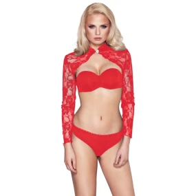 Dámske bolerko Luxuria červená - 7-HEAVEN