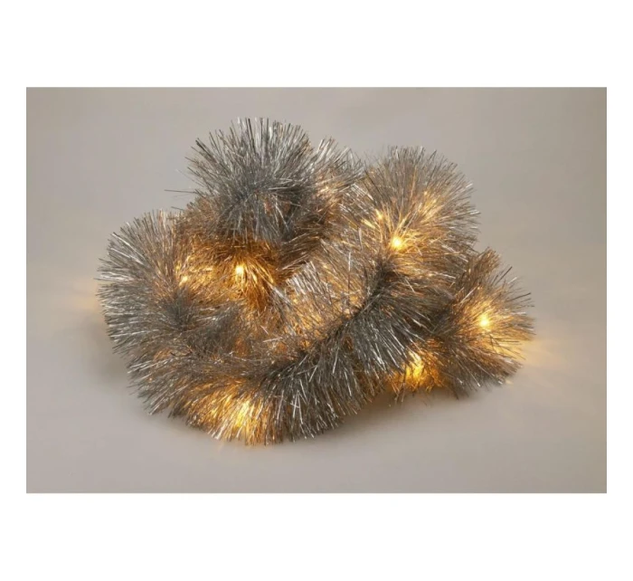 DEKORAČNÁ GIRLANDA 270CM 26LED STRIEBORNÁ