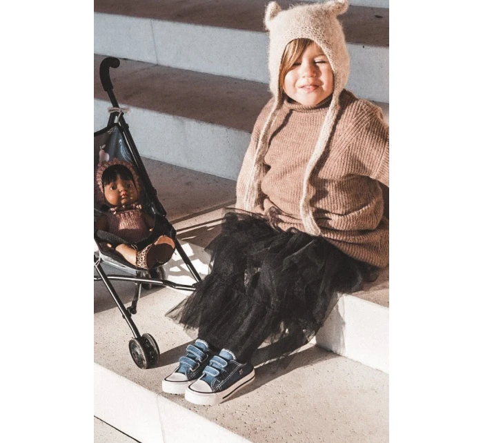 Dziecięce Trampki Na Rzepy BIG STAR HH374201 Granatowe