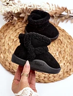 Dziecięce Śniegowce Na Rzep Czarne Unitia