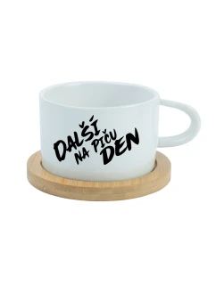 DALŠÍ NA PIČU DEN - bílý hrníček makronka 200 ml