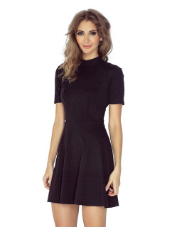 Dámské šaty s rolákem a krátkým rukávem krátké černé Černá / L model 15043023 - Morimia