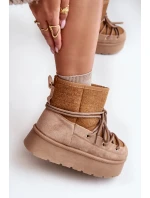 Sněhule S Na Platformě Hnědé model 21676659 - Boto