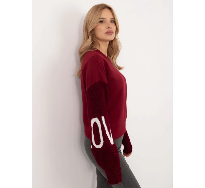 Mikina MI BL M5975.26P bordová