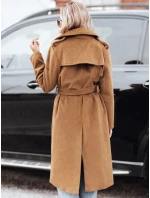 Dámský zimní kabát klasický hnědý Dstreet model 21991781 - FashionStreet