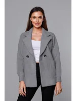 Krátky šedý prehoz cez oblečenie typu alpaka (CJ65) Krátky šedý prehoz cez oblečenie typu alpaka (CJ65)