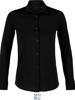 NEOBLU Balthazar Dámska blúzka s dlhým rukávom 24.3199 deep black