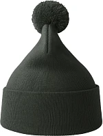 WindS Pletená čepice s bambulí dark grey model 22450555 - Atlantis Headwear WindS Pletená čepice s bambulí dark grey model 22450555 - Atlantis Headwear