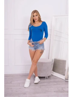 Body s potlačou pištole nevädzovej modrej farby