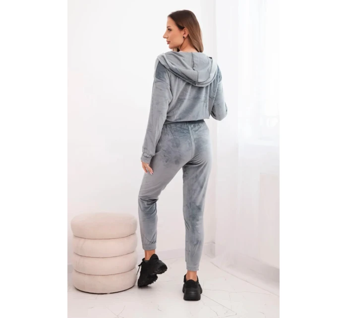 Dámska bavlnená trojdielna súprava s mikinou, topom a teplákmi ružová neónová Dámska bavlnená trojdielna súprava s mikinou, topom a teplákmi ružová neónová