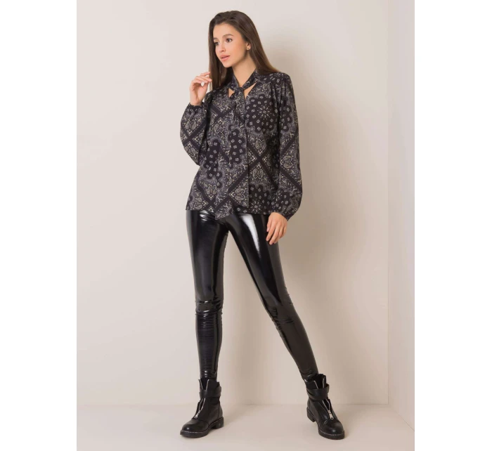 Blúzka DHJ BZ 12182 4.31P čierna a béžová