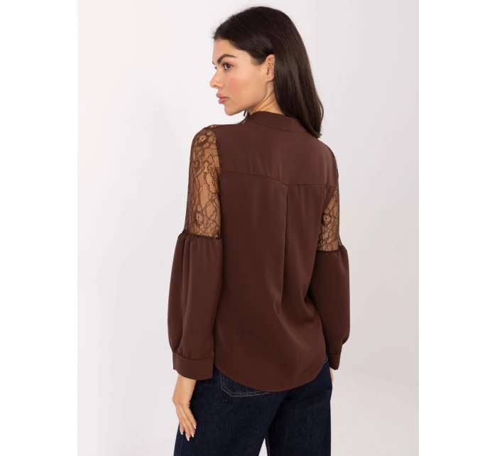 Koszula MI KS model 21768451 brązowy - FPrice Koszula MI KS model 21768451 brązowy - FPrice