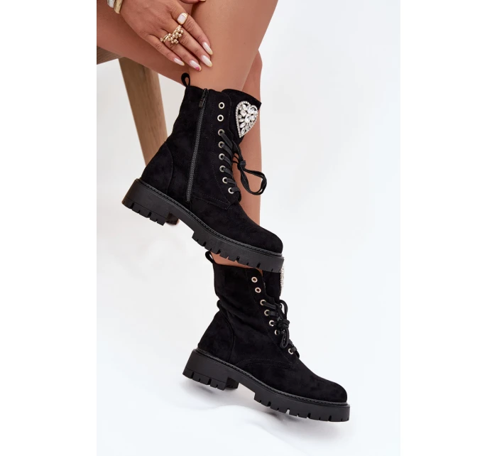 Dámsky pracovník s kryštálmi Rosira - čierny