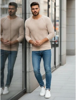 Pánsky béžový pulóver WX1578