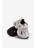 Dziecięce Buty Sportowe Sneakersy Na Rzep Biało-Czarne Ephona Dziecięce Buty Sportowe Sneakersy Na Rzep Biało-Czarne Ephona