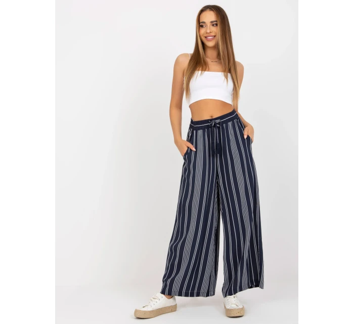 Nohavice D73771M62237A námornícka modrá