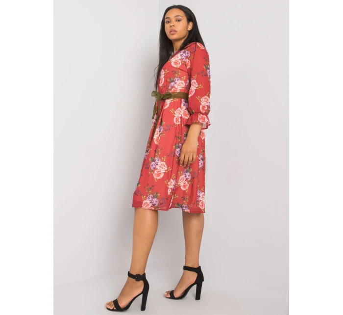 Šaty LK SK 507267.28 bordová Šaty LK SK 507267.28 bordová