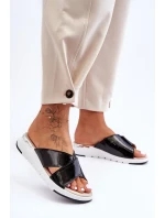 Lakované nízke klinčeky S.Barski Black