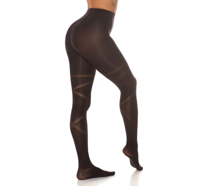 Dámske sexy pančuchy SH81837 Black - Koucla