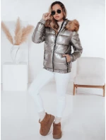 Dámská zimní bunda s kapucí tmavě šedá Dstreet model 21979627 - FashionStreet Dámská zimní bunda s kapucí tmavě šedá Dstreet model 21979627 - FashionStreet